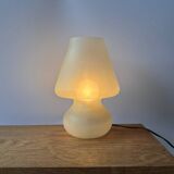 Mushroom glass lamp
