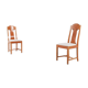 Pair of chairs in bramble wood from Nordiska Kompaniet