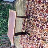 Table bistrot bois et laiton