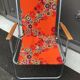 Fauteuil de camping vintage toile fleuri