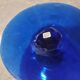 Glass cup of Biot, cobalt blue