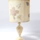 Alabaster lamp and herbarium lampshade