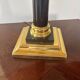 Empire style table lamp, gilded brass and black lacquered.