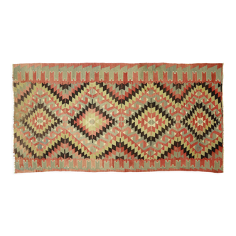 Anatolian handmade kilim rug 310 cm x 170 cm