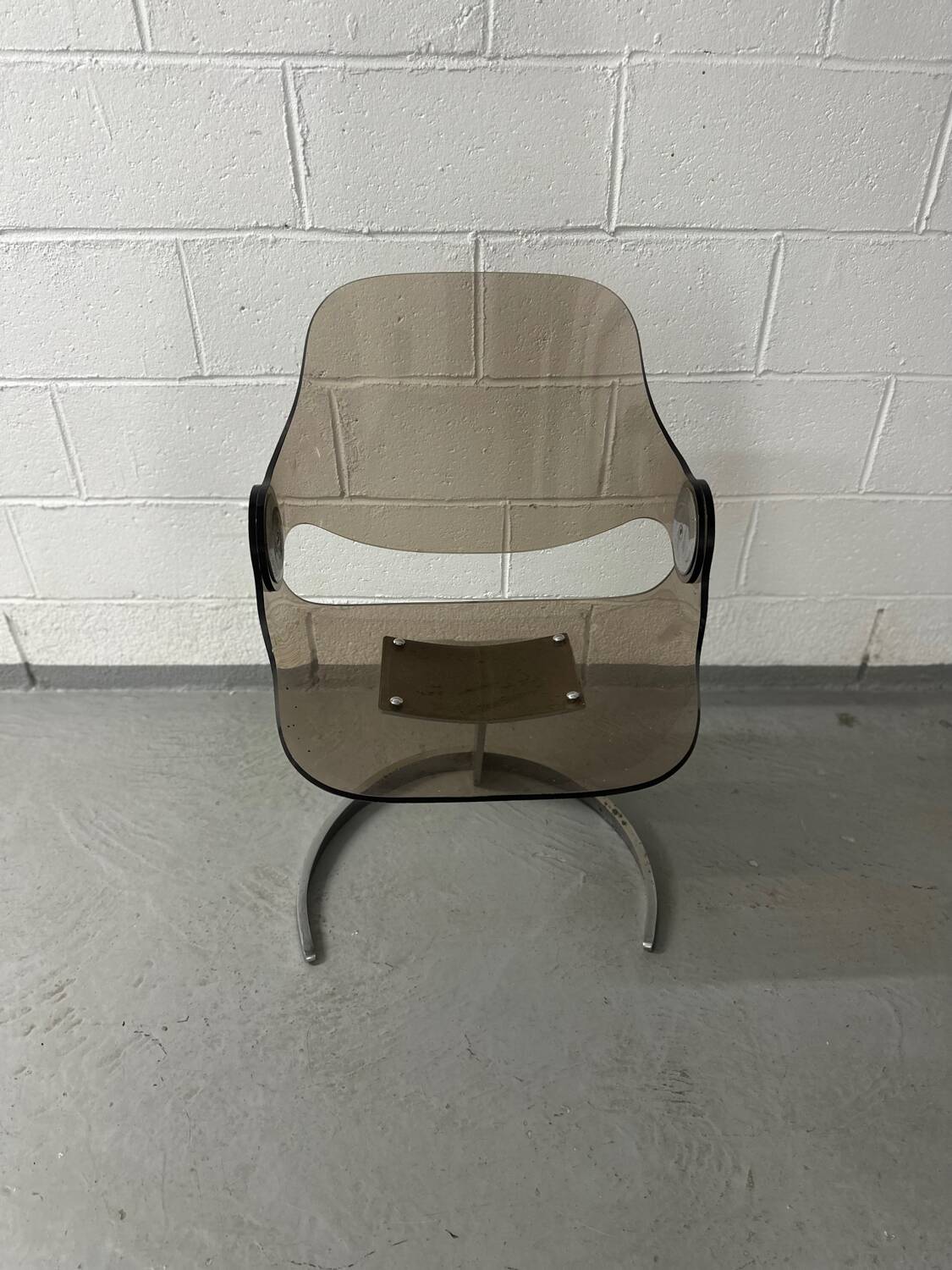 DLG Boris Tabacoff steel plexi chair