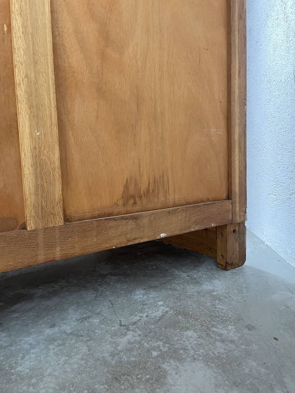 1950 oak chiffonier chest of drawers