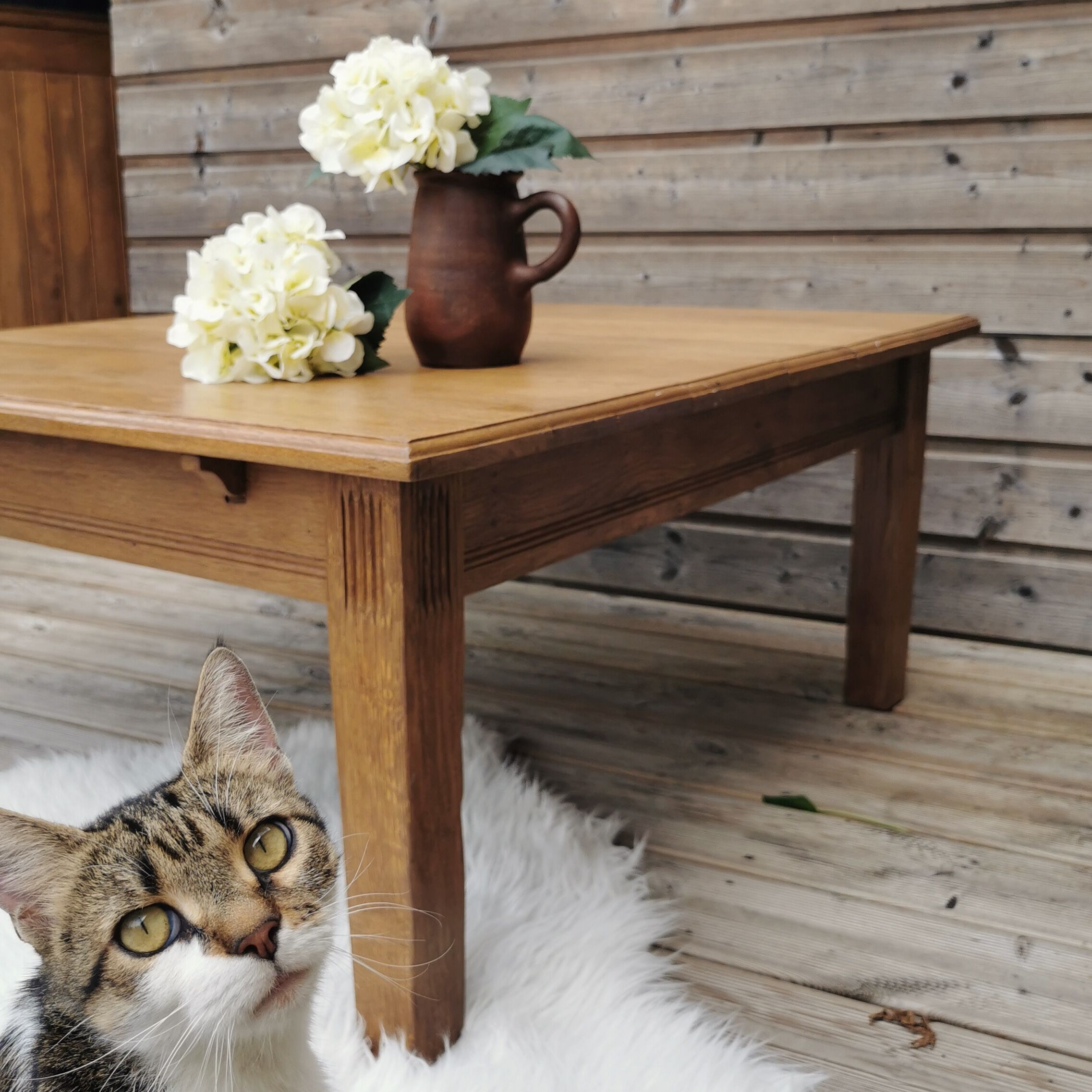 Table basse chêne