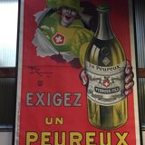 Poster linen original litho "Claim a coward" Henry Le Monnier 1925