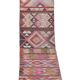 Vintage Turkish hallway rug 77x667 cm