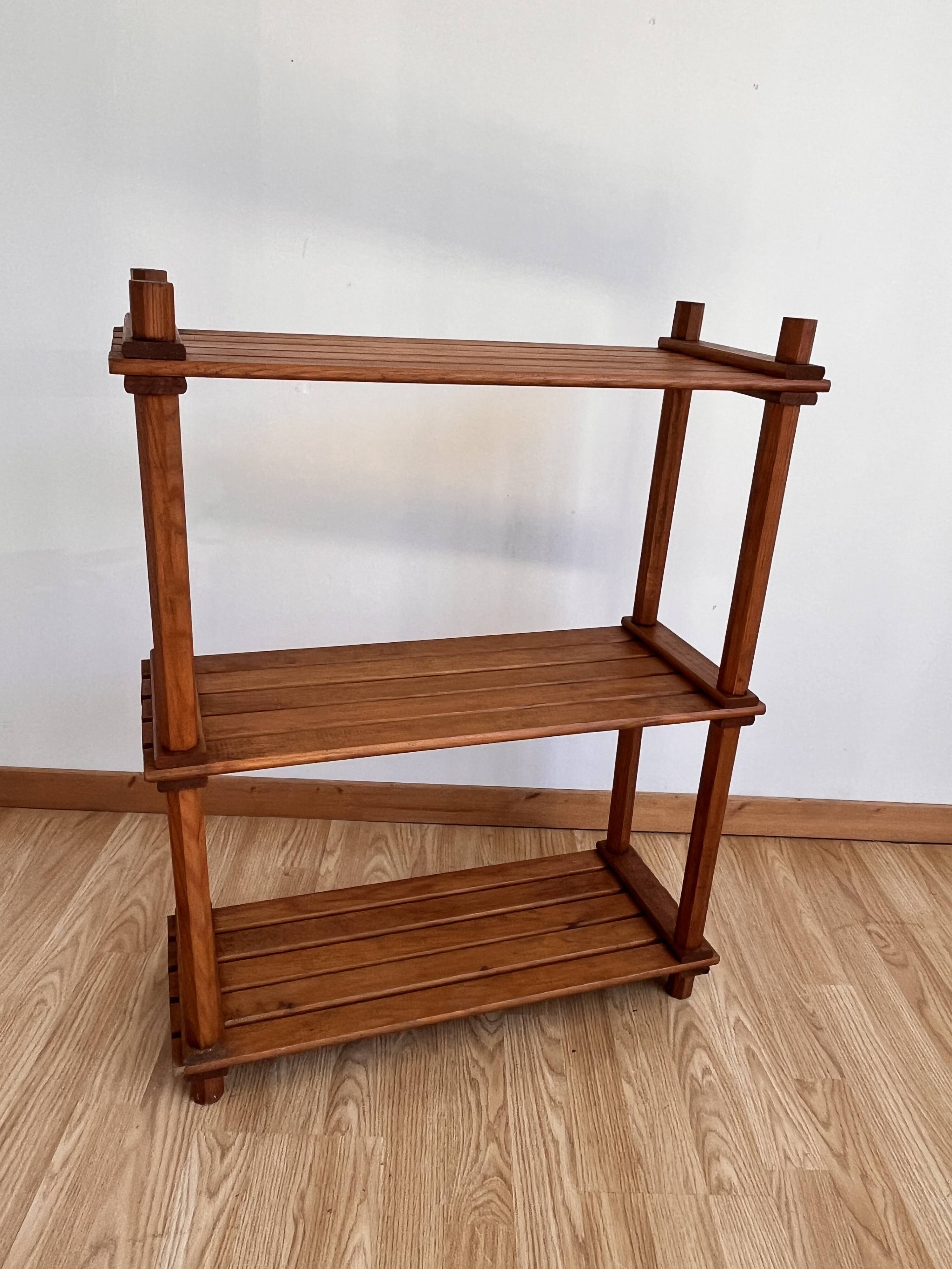 1970 pine bookshelf shelf