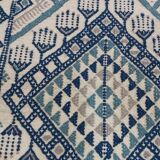 White carpets multicolored Berber patterns