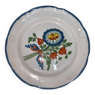 Hand-painted earthenware plate