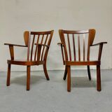Mid-Century Armchairs by Fritz Hansen from the 40s