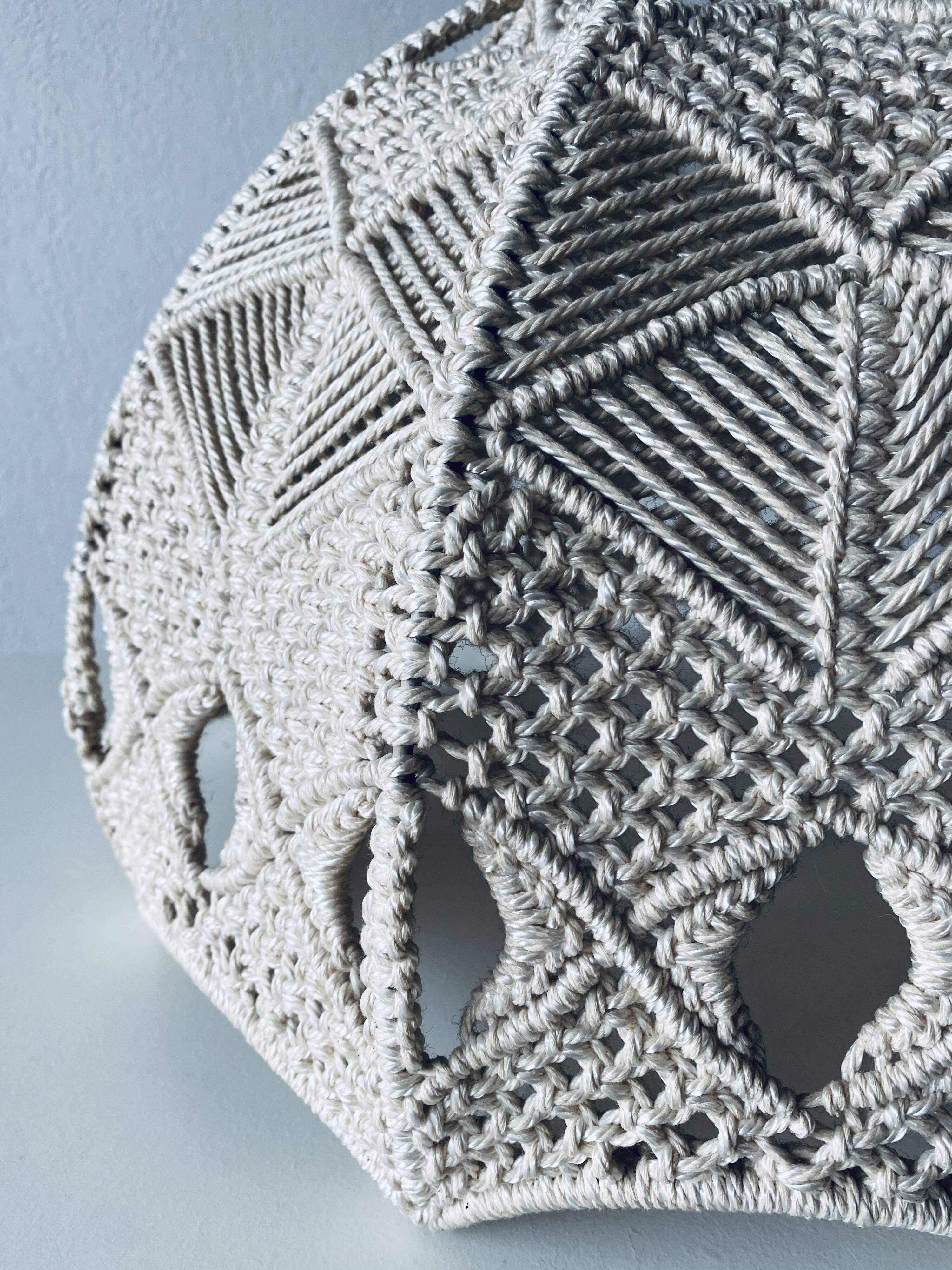 Bohemian macramé pendant light