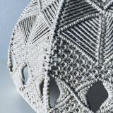 Bohemian macramé pendant light