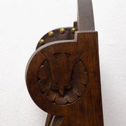 Chaise de trône massive de la fin du 19e siècle