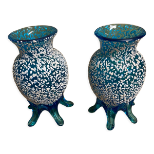 paire de vases en verre