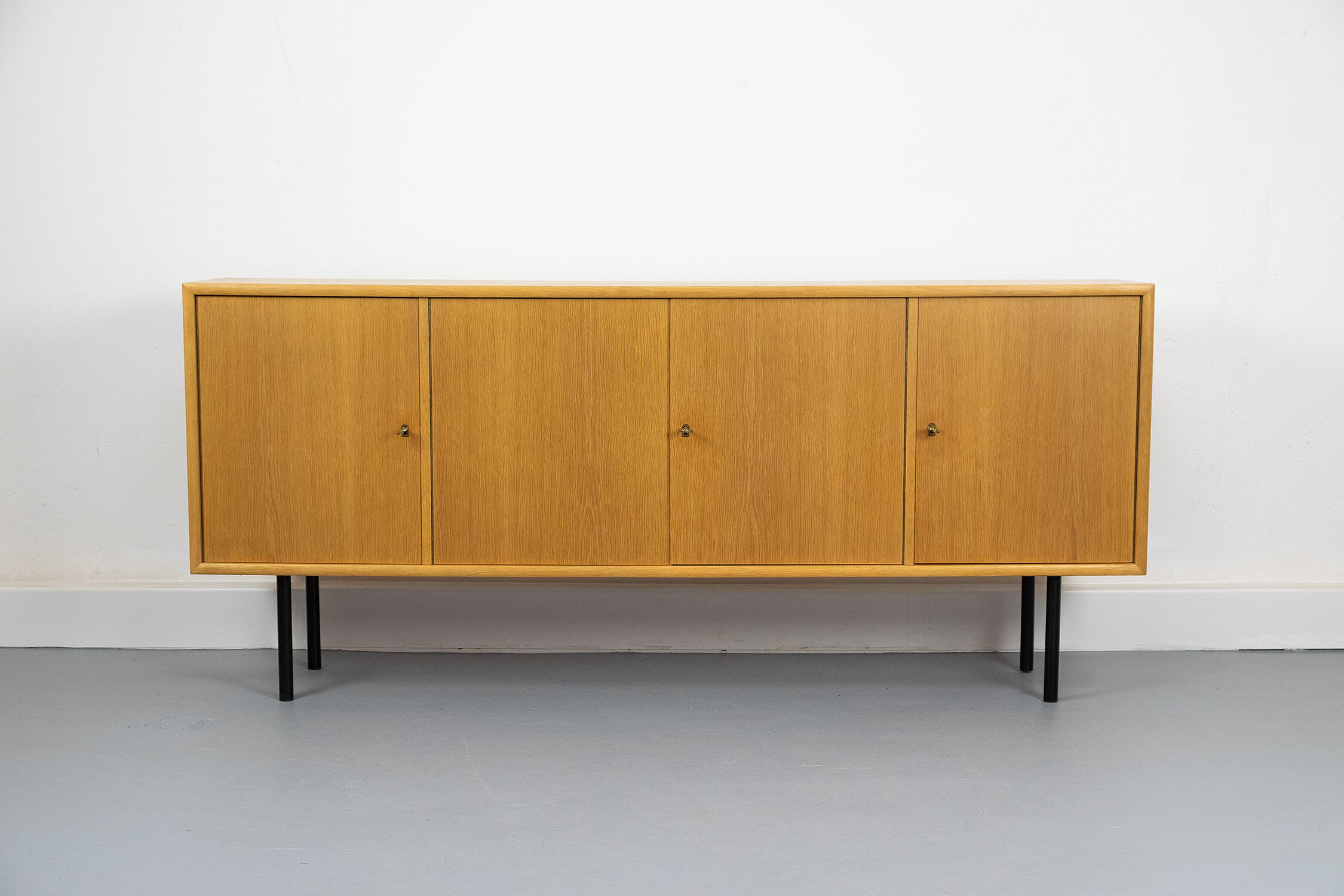 Mid-century light oak sideboard from wk furniture, 1970s