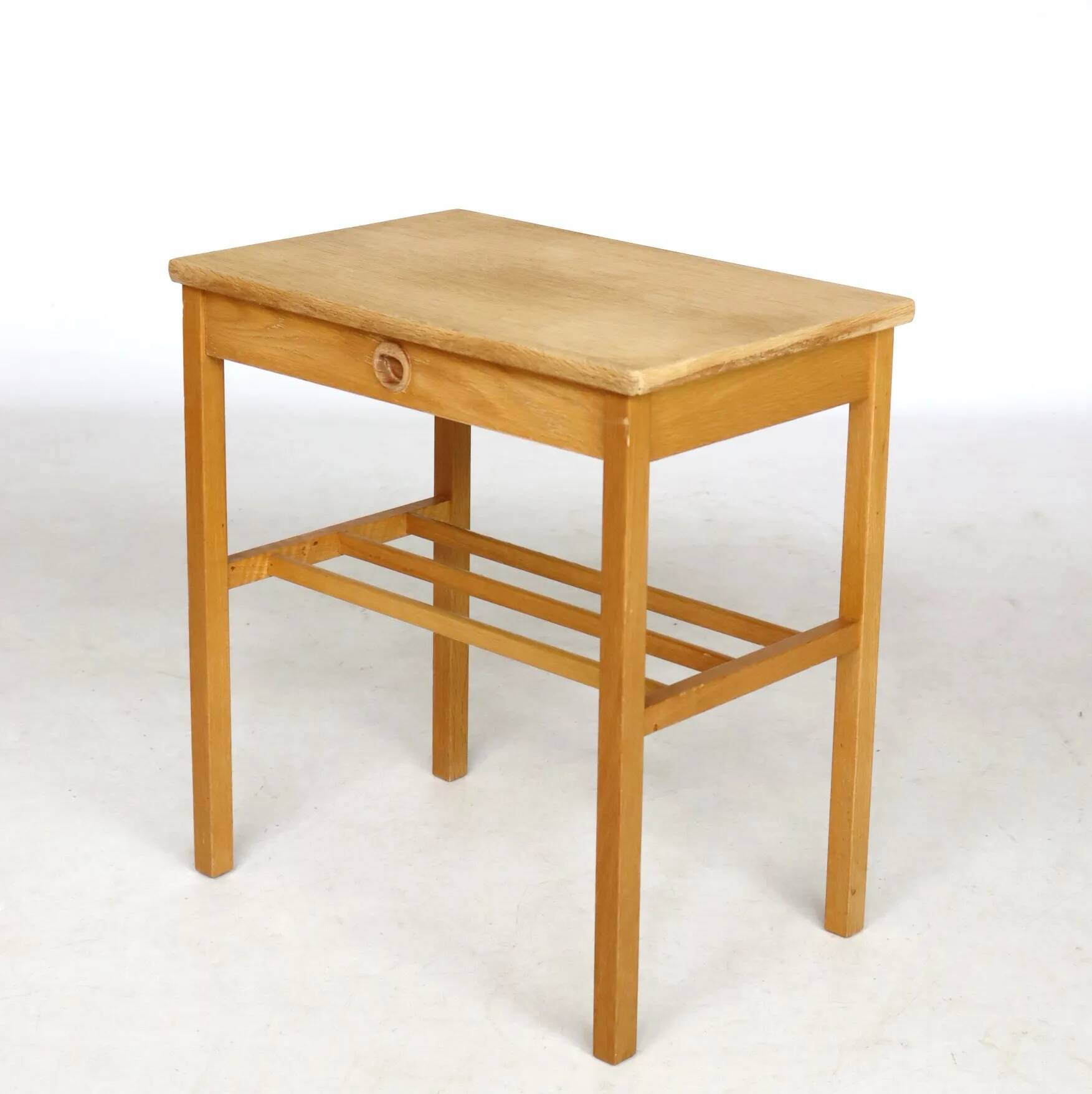 Scandinavian wooden bedside table