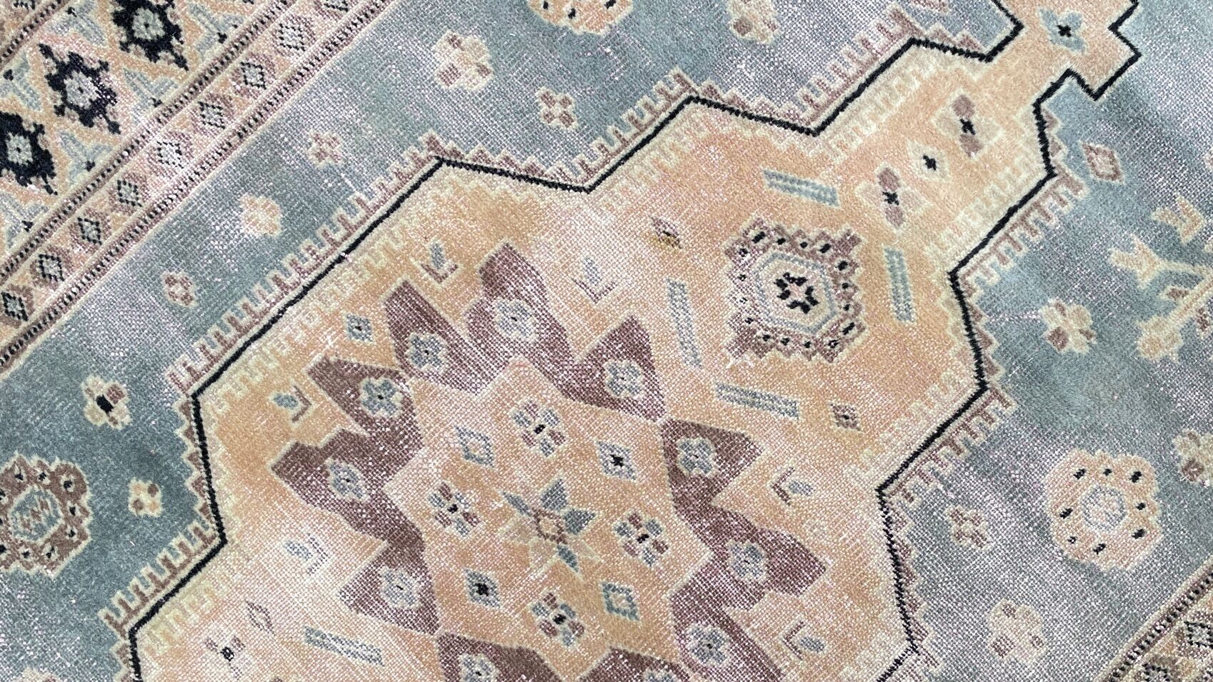 Oriental carpet pakistan grey-blue 160cm x 91cm