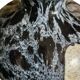 La Rochére marbled black and white ball vase, 20th century