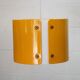 Modern Danish Pendant Lamp: Dark Yellow Metal, 1990s Design