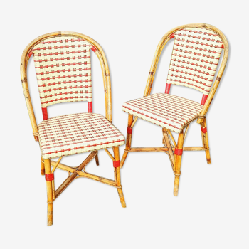 Paires de chaises bistrot parisien maison drucker modèle fouquet's n°2