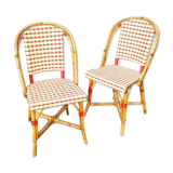 Pairs of Parisian bistro chairs Maison Drucker model Fouquet's N°2