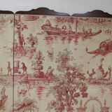 Screen four prentals of jouy canvas