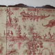 Paravent quatre vantaux toile de jouy