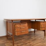 Mid-century danish teak desk model 75 form Omann Jun, 1950s