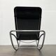 Chaise longue vintage modèle S 828 en acier tubulaire par Torben Skov pour Thonet, années 1980