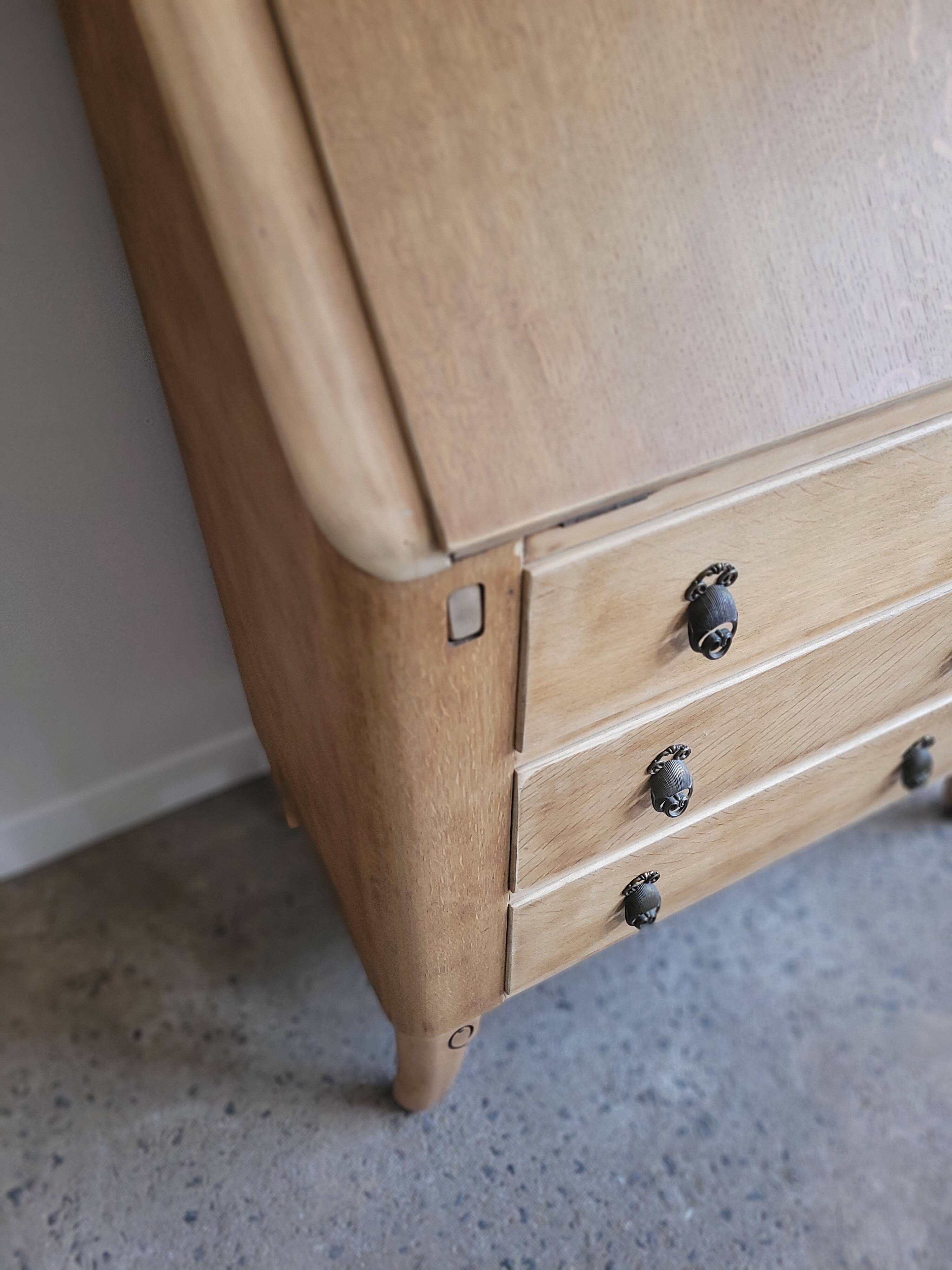 Antique English secretary display cabinet