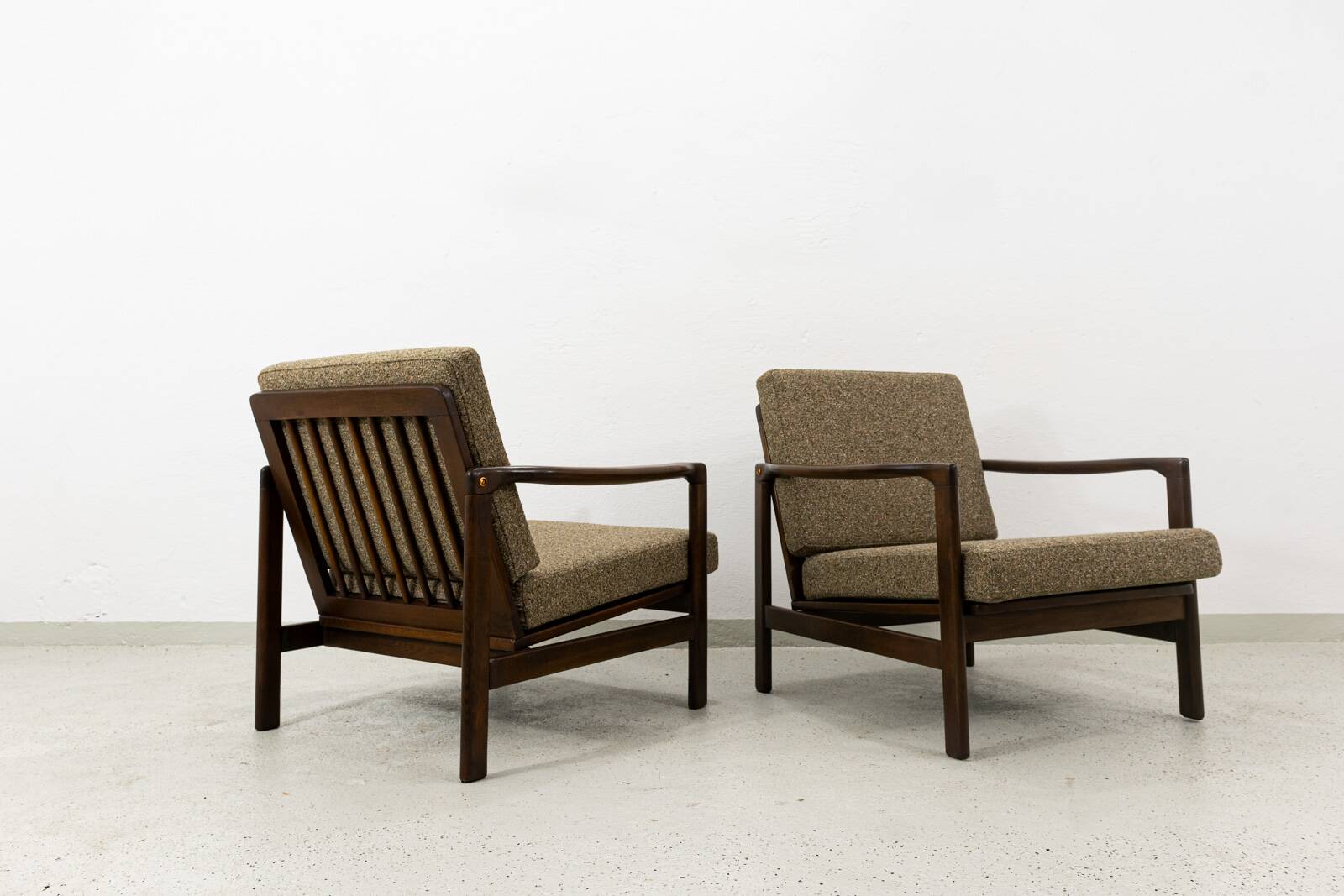 Mid Century Armchairs By Zenon Bączyk, 1960's, Set Of 2