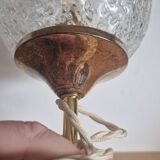 Duo lampes à poser en globes texturés