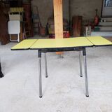 Yellow formica table