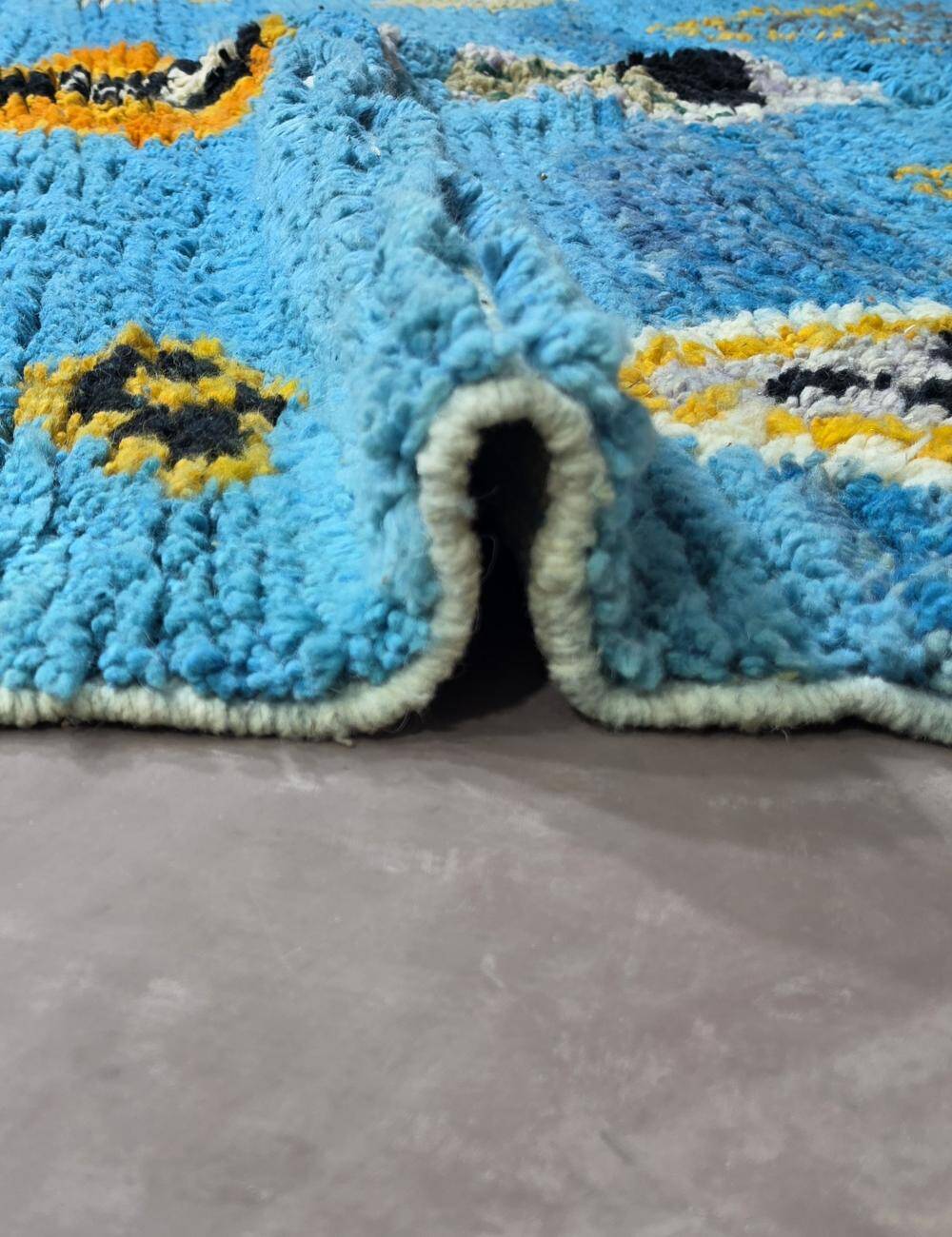 Tapis Bleu Contemporain - 270 x 220 cm