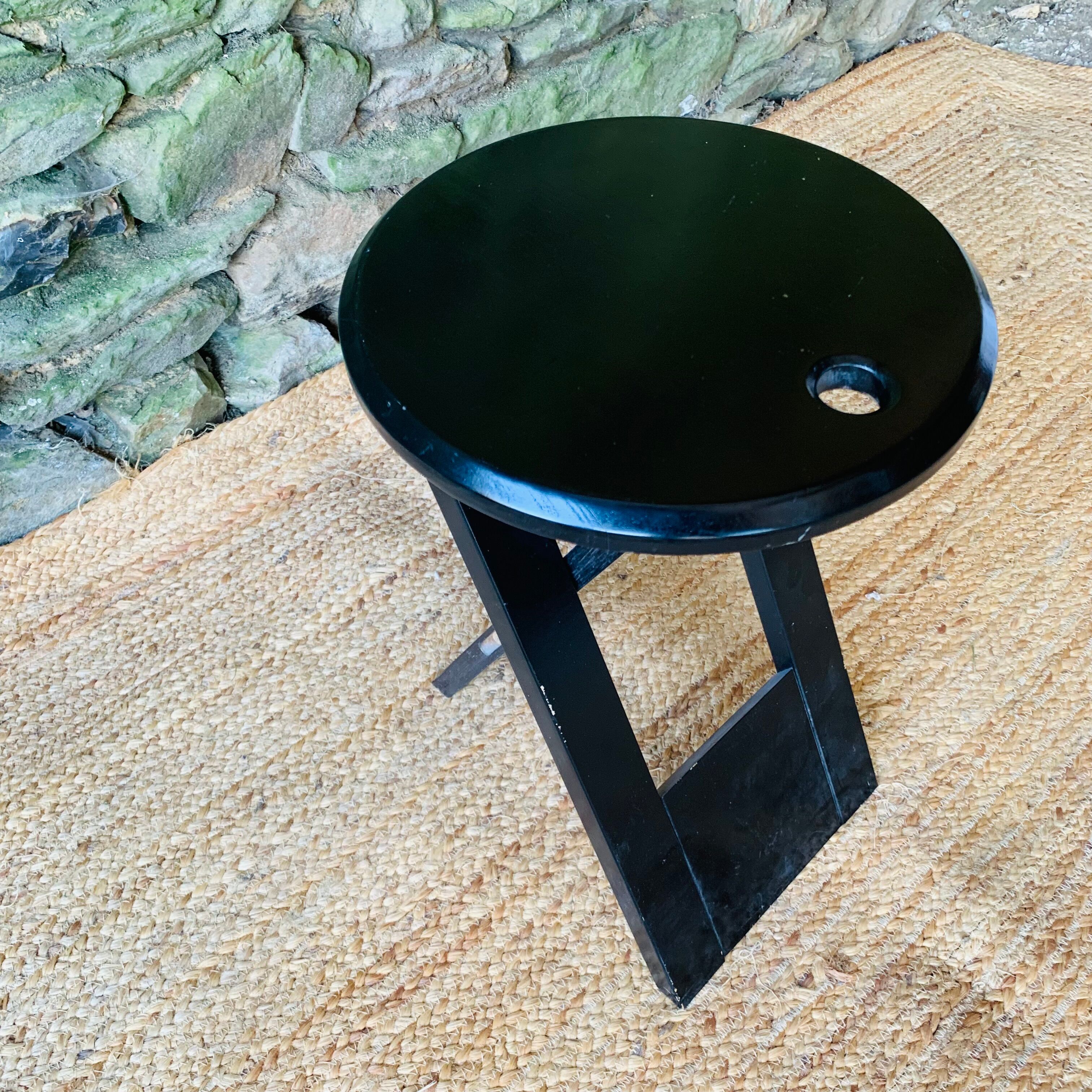 Suzy black stool by Adrian Reed