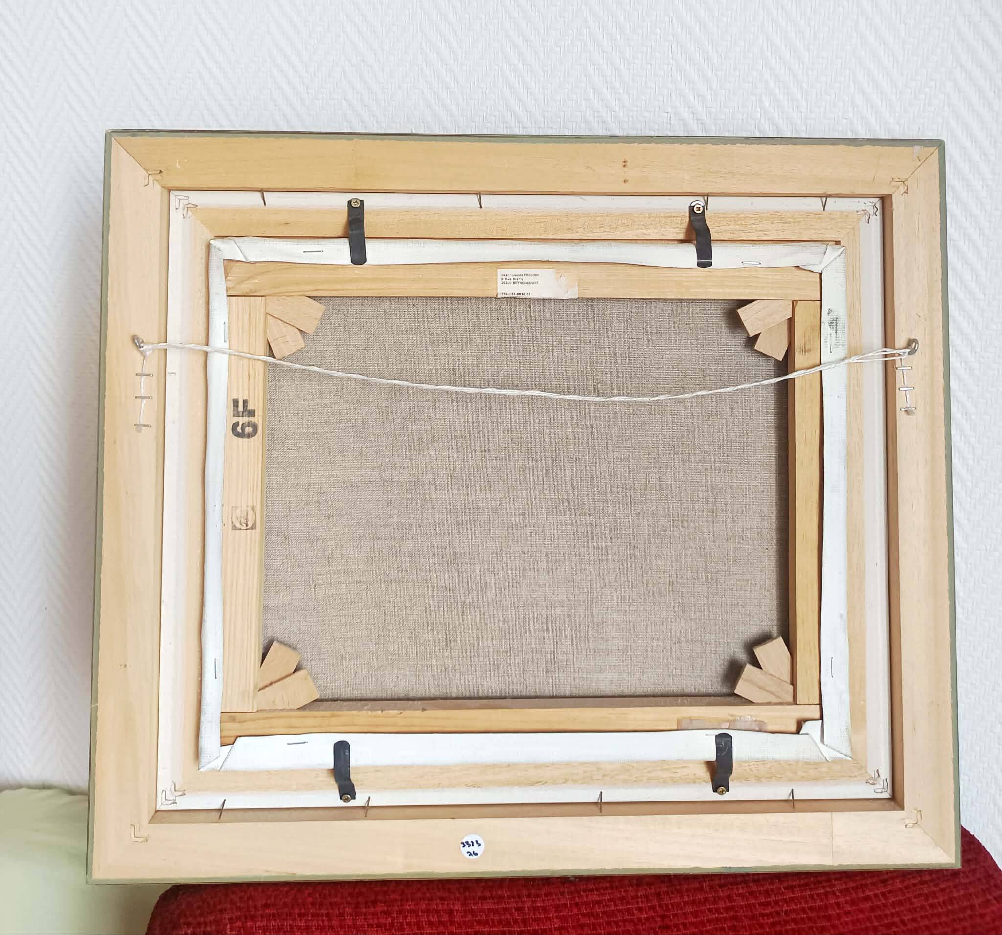 Oil on canvas still life signed Frechin.