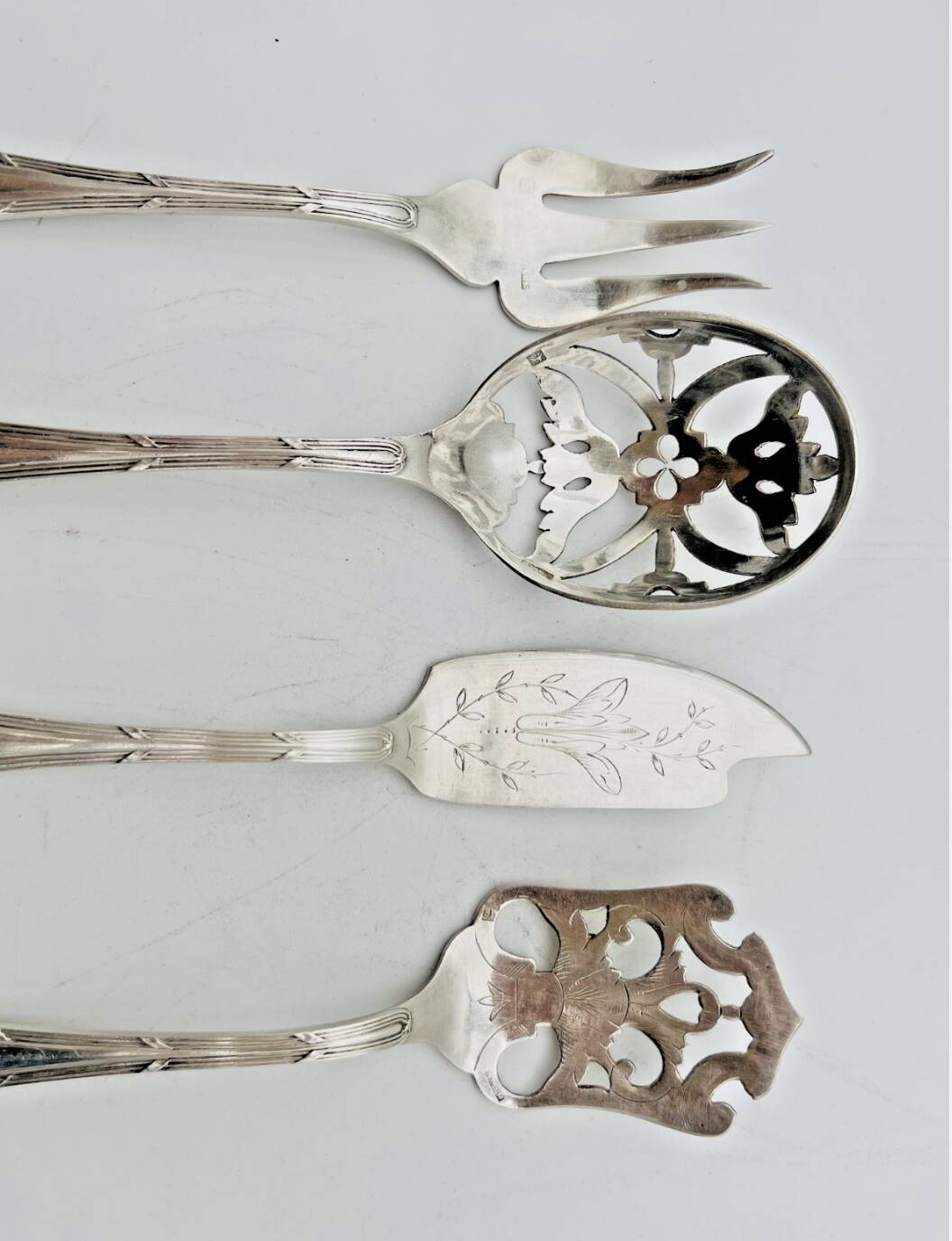 Ercuis 4-piece silver-plated dessert set - 654005