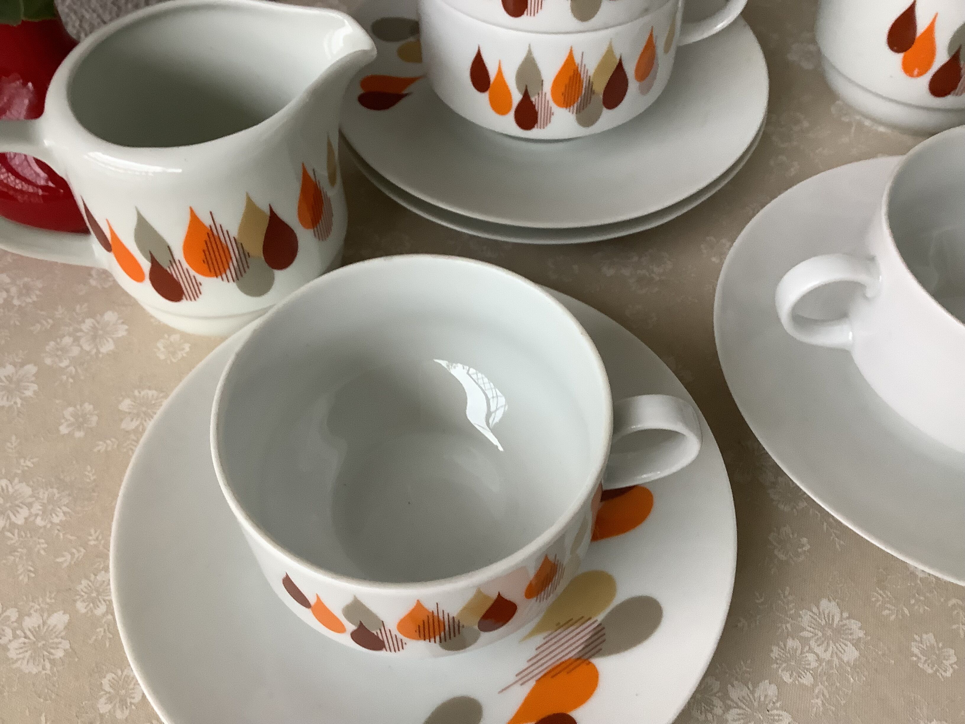 Cups Bareuther Waldsassen Germany design seventies