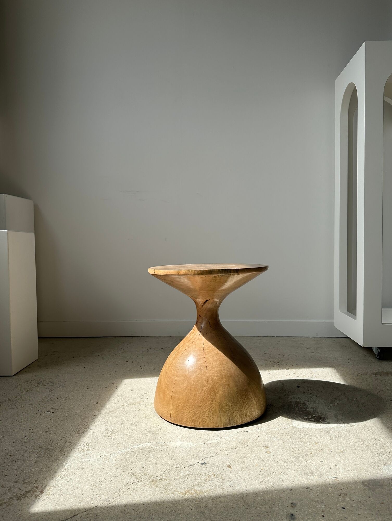 Solid wood sofa end