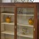 1940s oak display cabinet