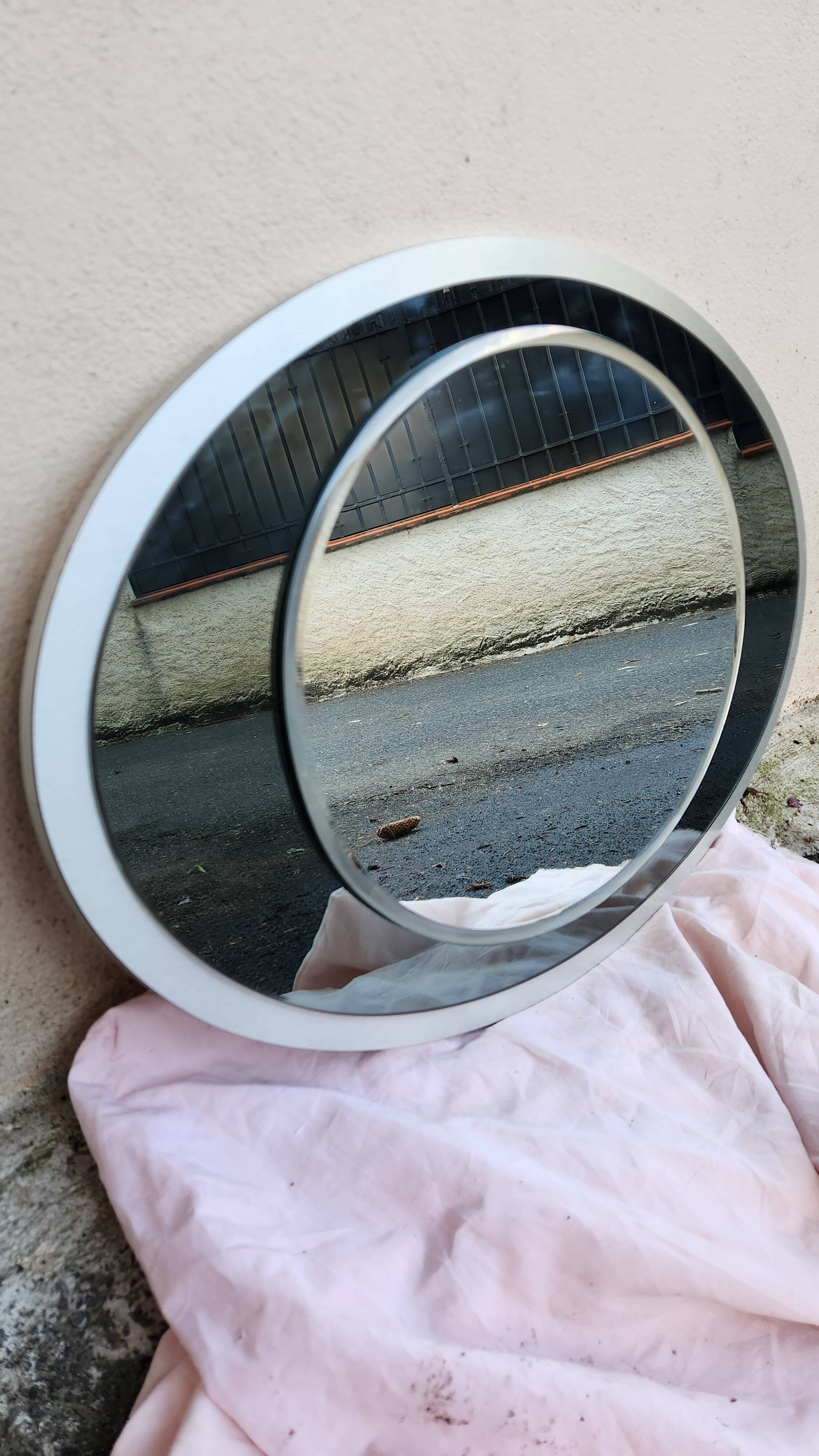 Miroir ovale GALVORAME des années 1970