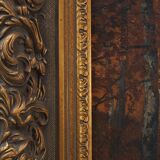 Signed French Oil on Canvas painting of a forest, Paris, 1926