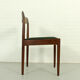 Wool and teak dining chairs by Lübke, 1960s, set of four