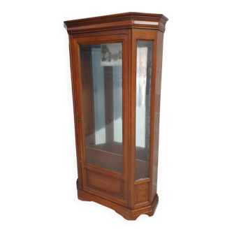 Cherry wood display case 2 doors