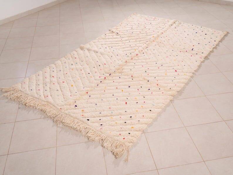 Handmade natural wool Atlas rug size 1.5/2.5 m
