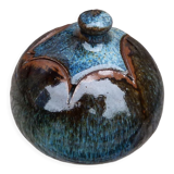 Pot with ceramic lid of Vintage Art Feu Follet
