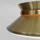 Brass colored aluminium pendant light by Carl Thore for Granhaga Metall. Sweden 1970s.